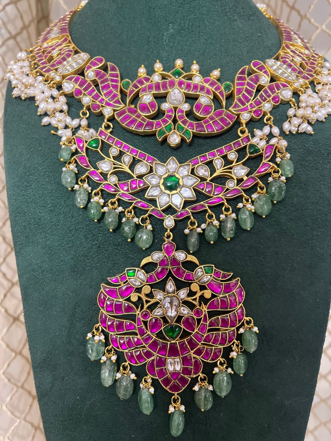 Premium Jadau kundan bridal neckset