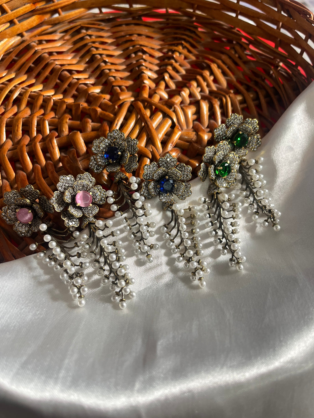 Statement pearl danglers