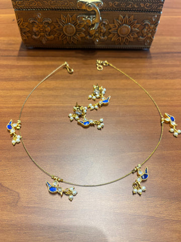 Blue bird invisible neckset