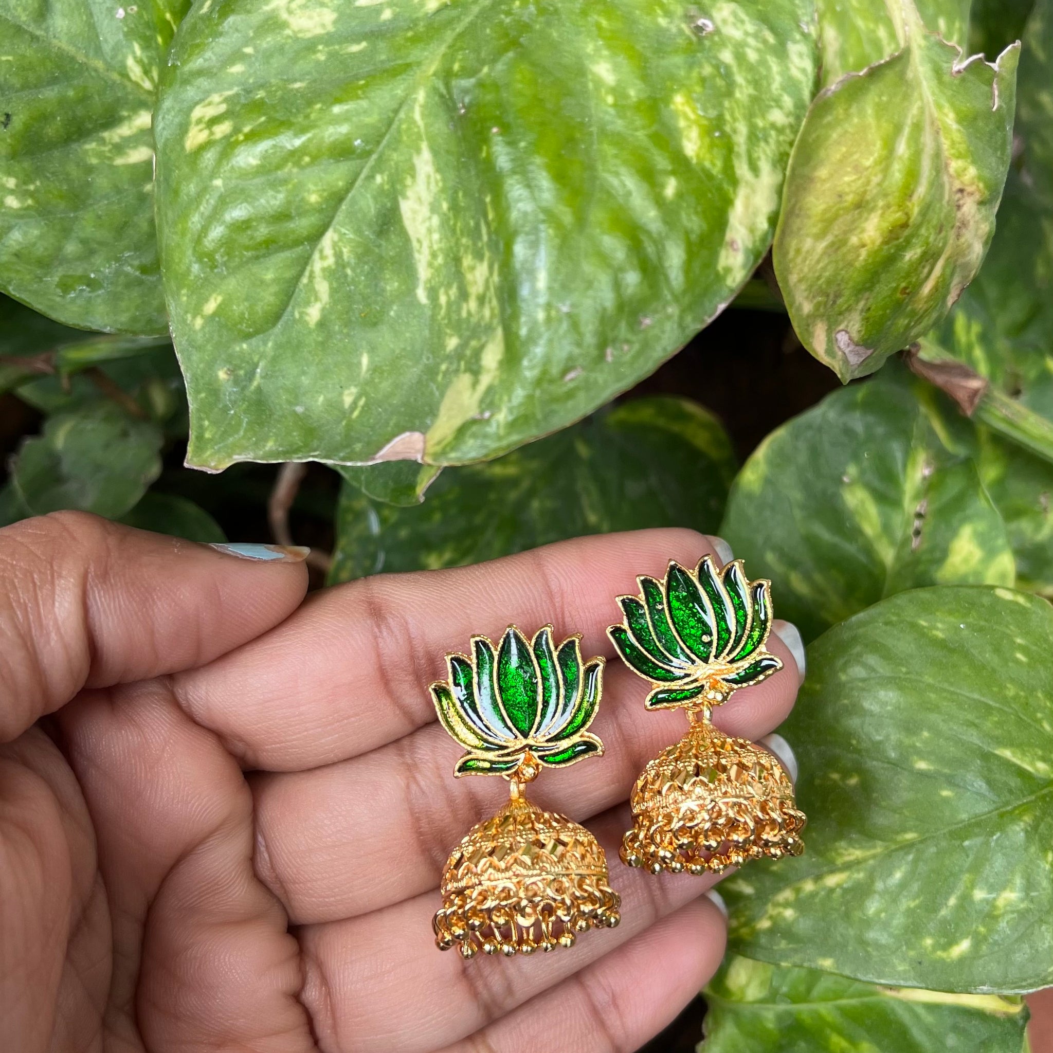 Lotus enamel green jumkis