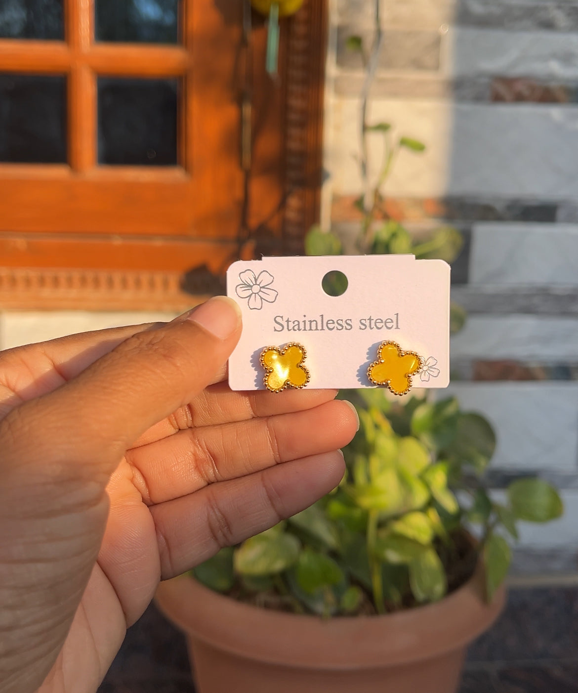 Anti tarnish earrings