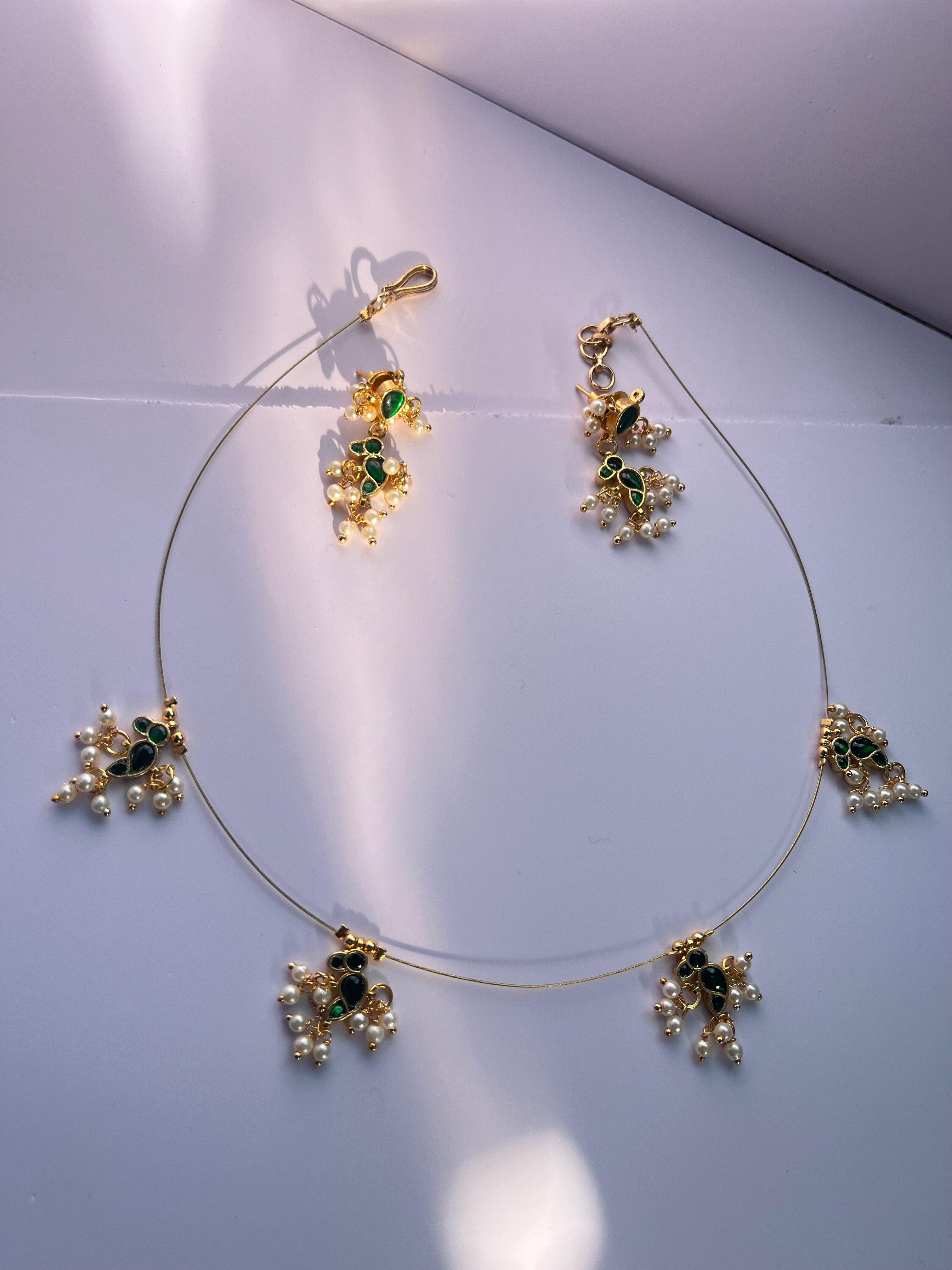 Jadau stones bird invisible sets