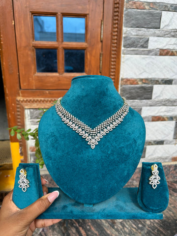 Kruthi ( Premium Diamond look a like neckset)