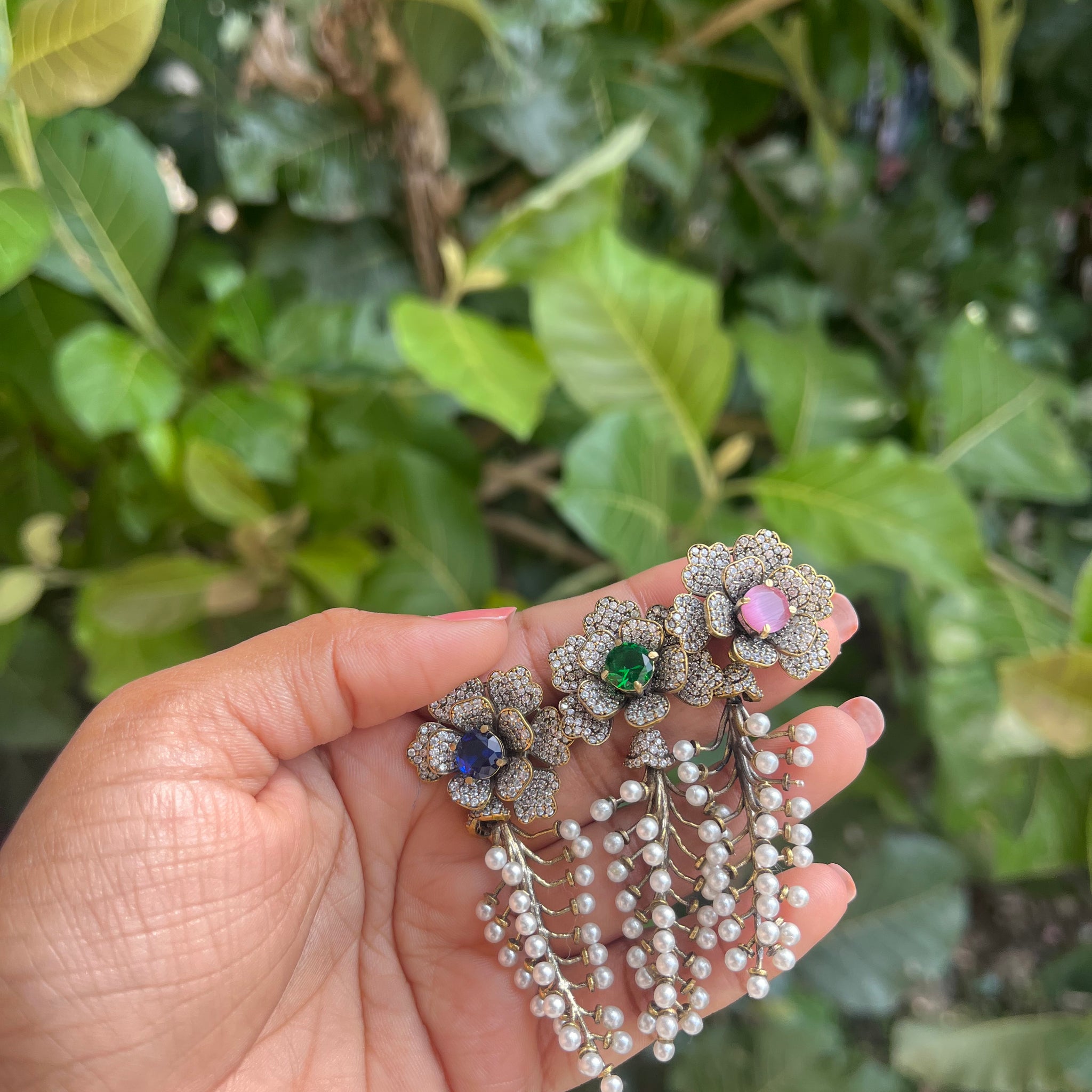 Statement pearl danglers