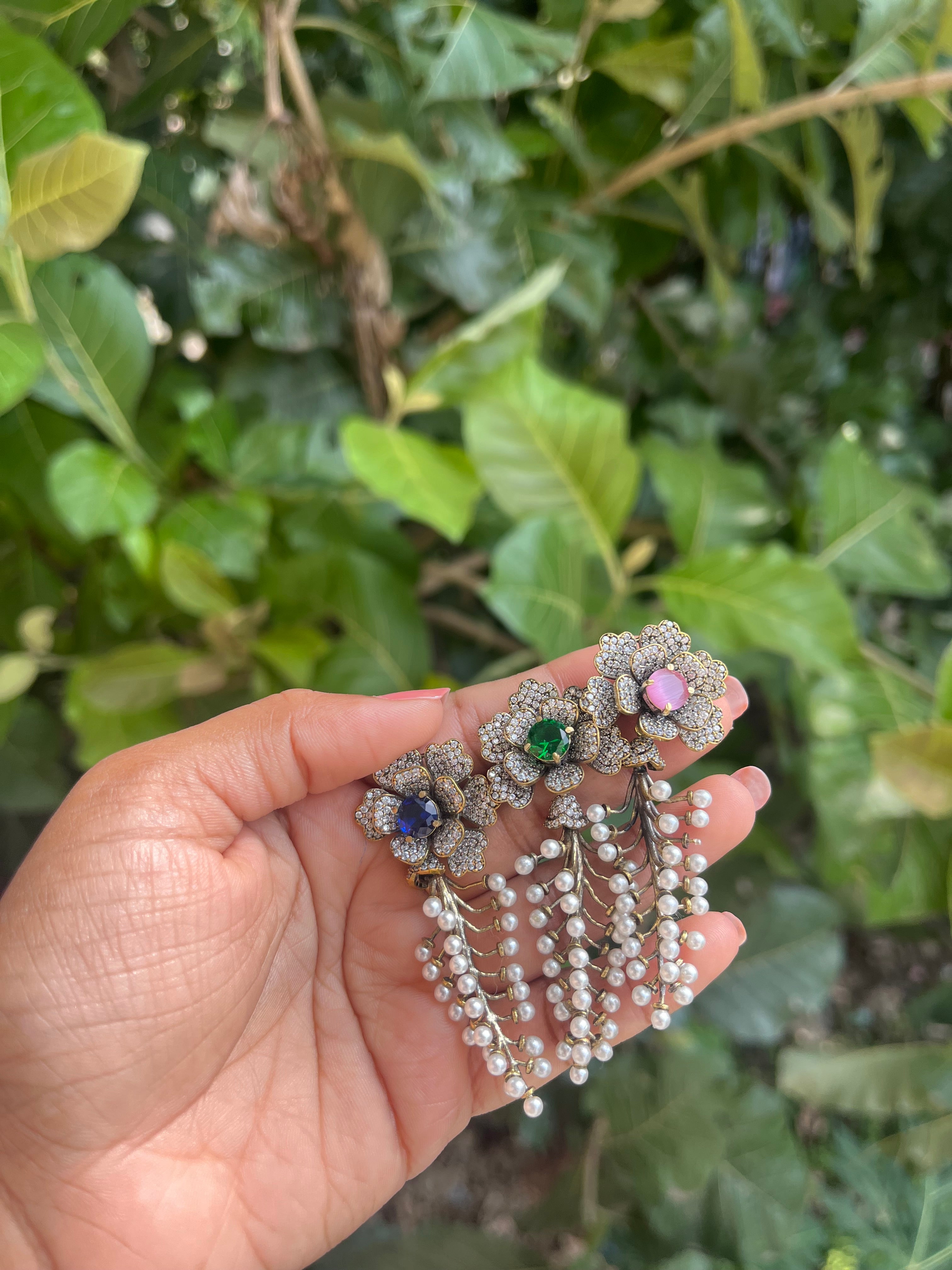 Statement pearl danglers