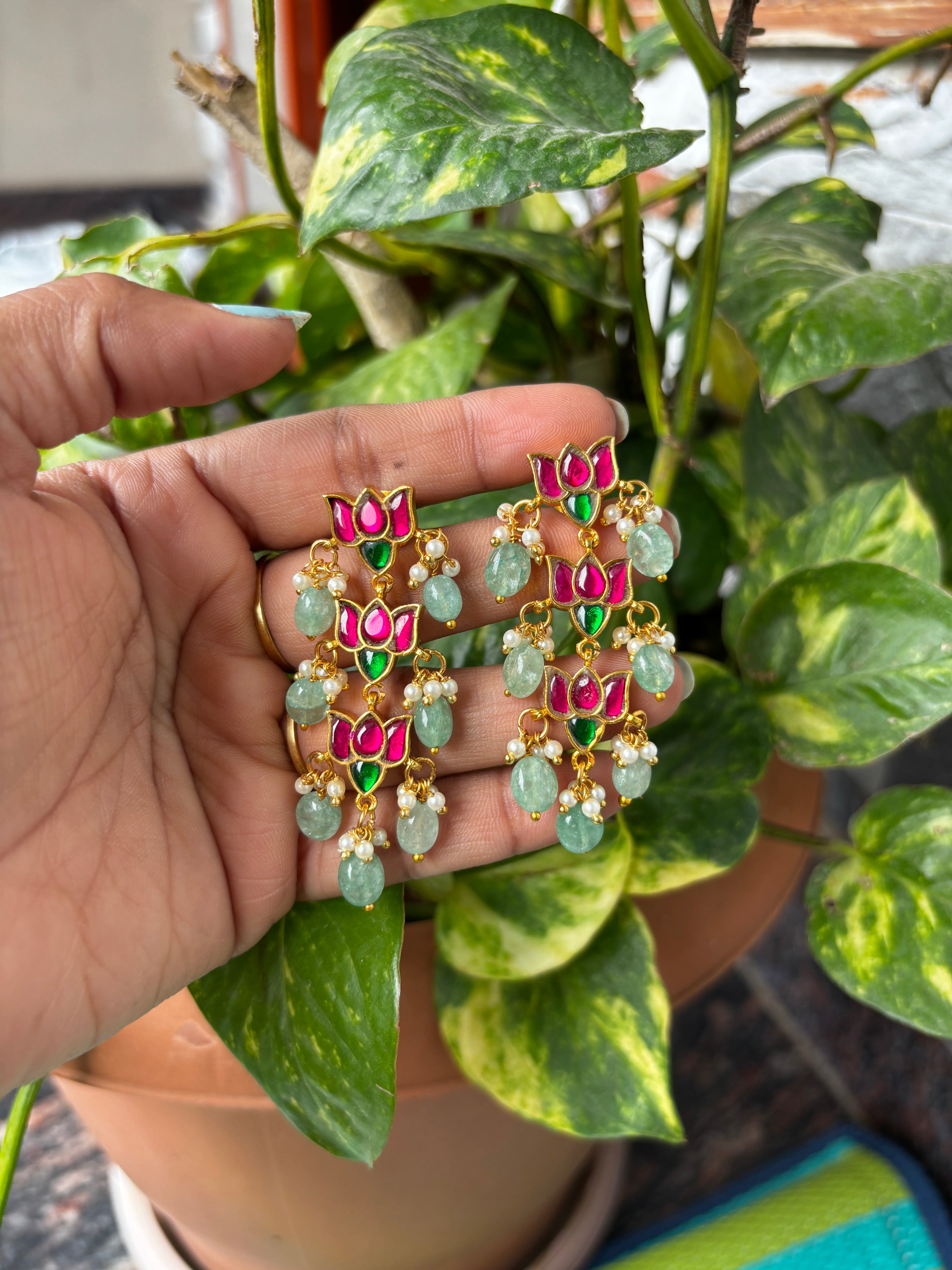 Jadau Kundan earrings