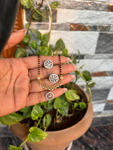 Statement black beads