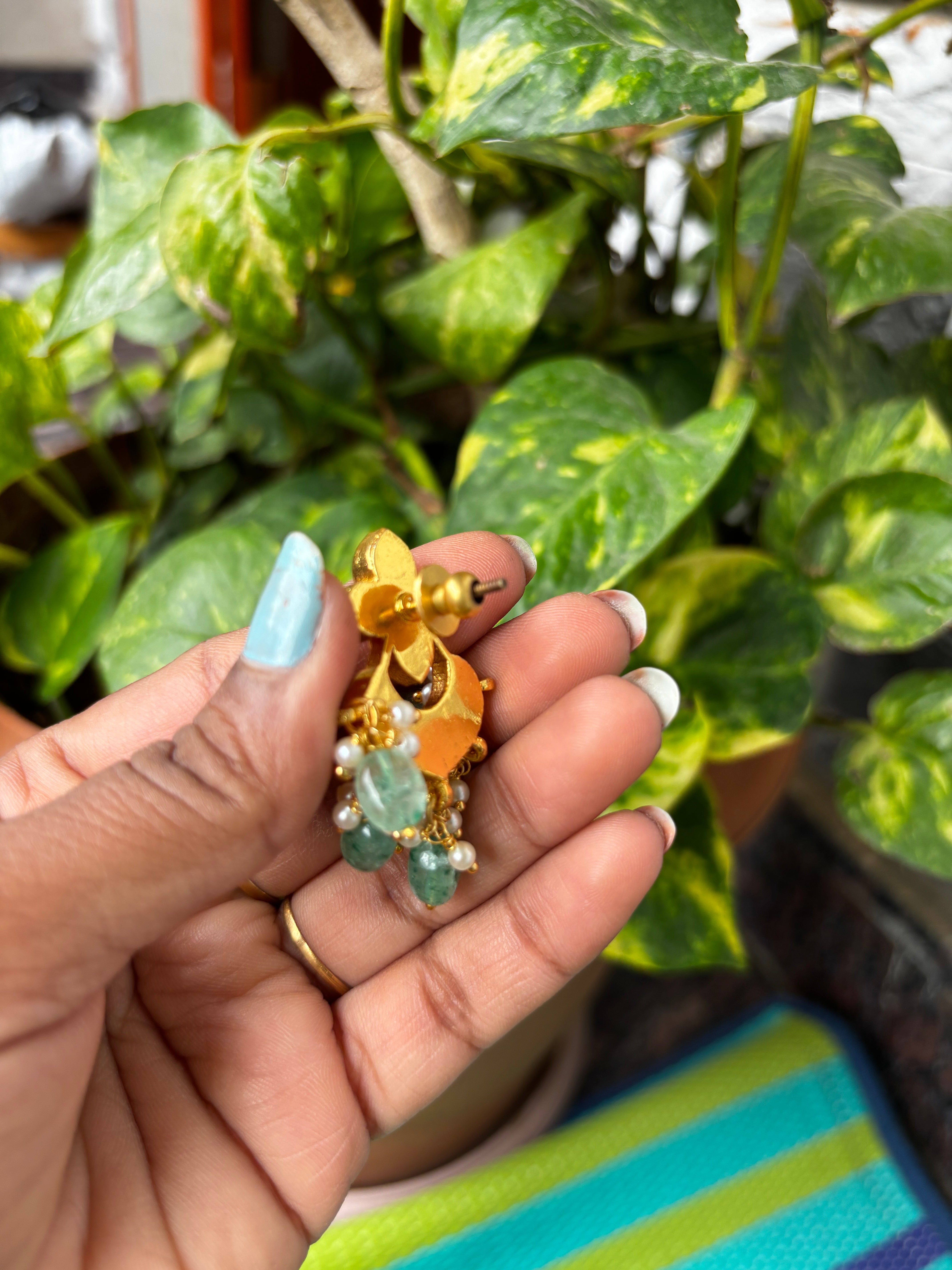 Jadau Kundan Chandbali