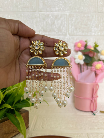 Statement pearl danglers