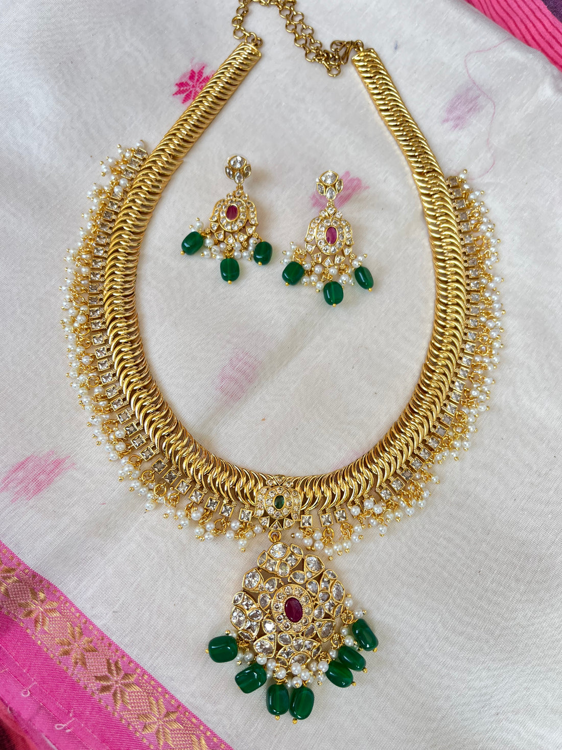 Jilebi long set (just like gold)