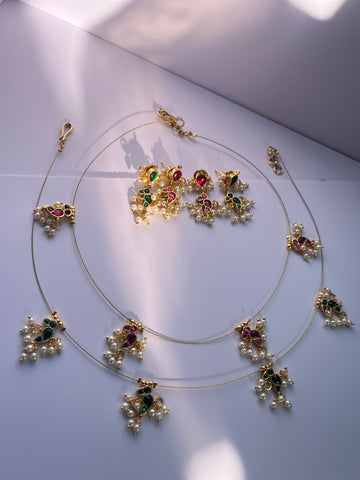 Jadau stones bird invisible sets