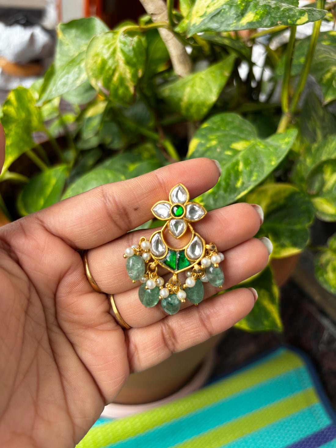 Jadau Kundan Chandbali