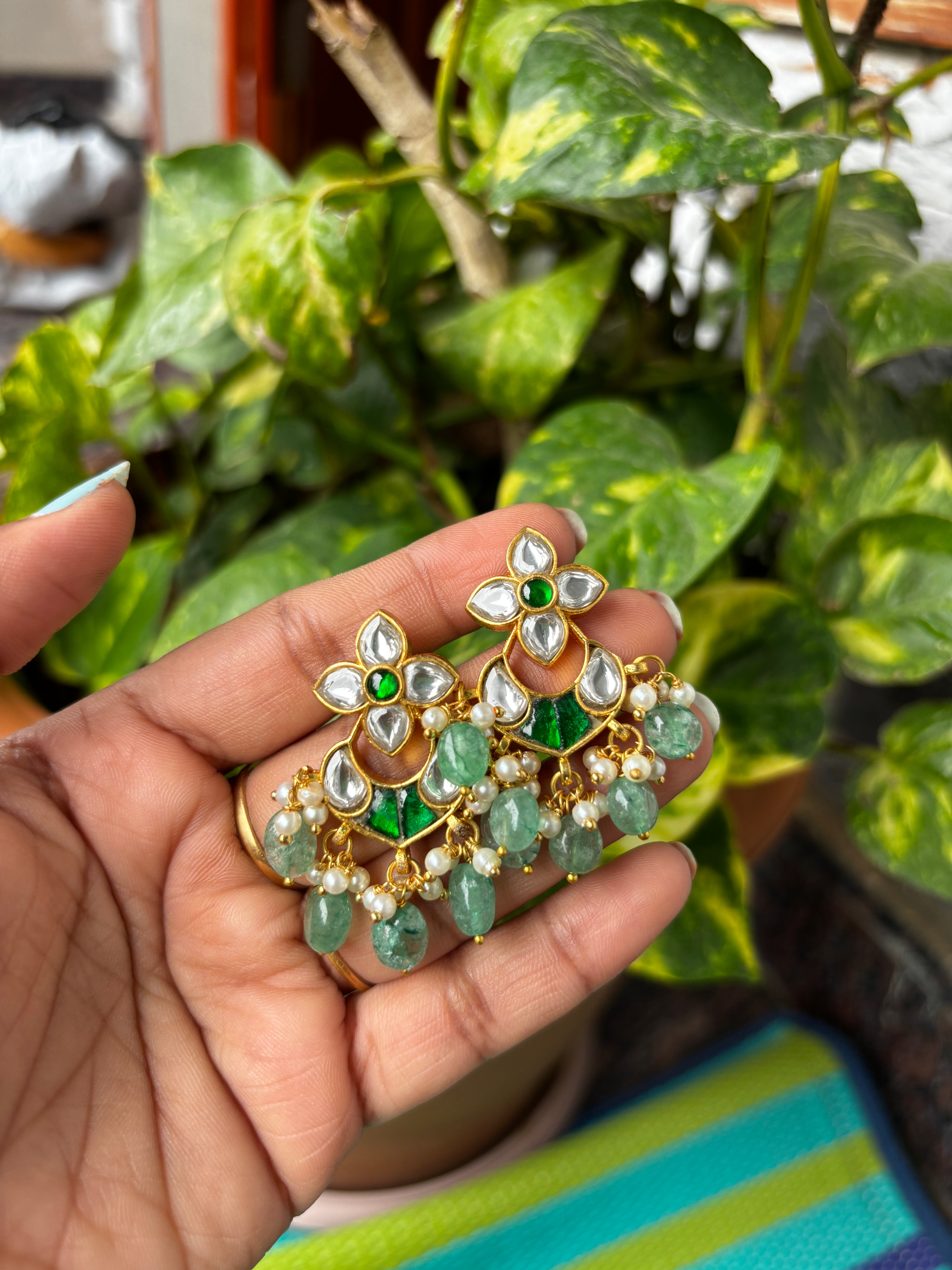 Jadau Kundan Chandbali