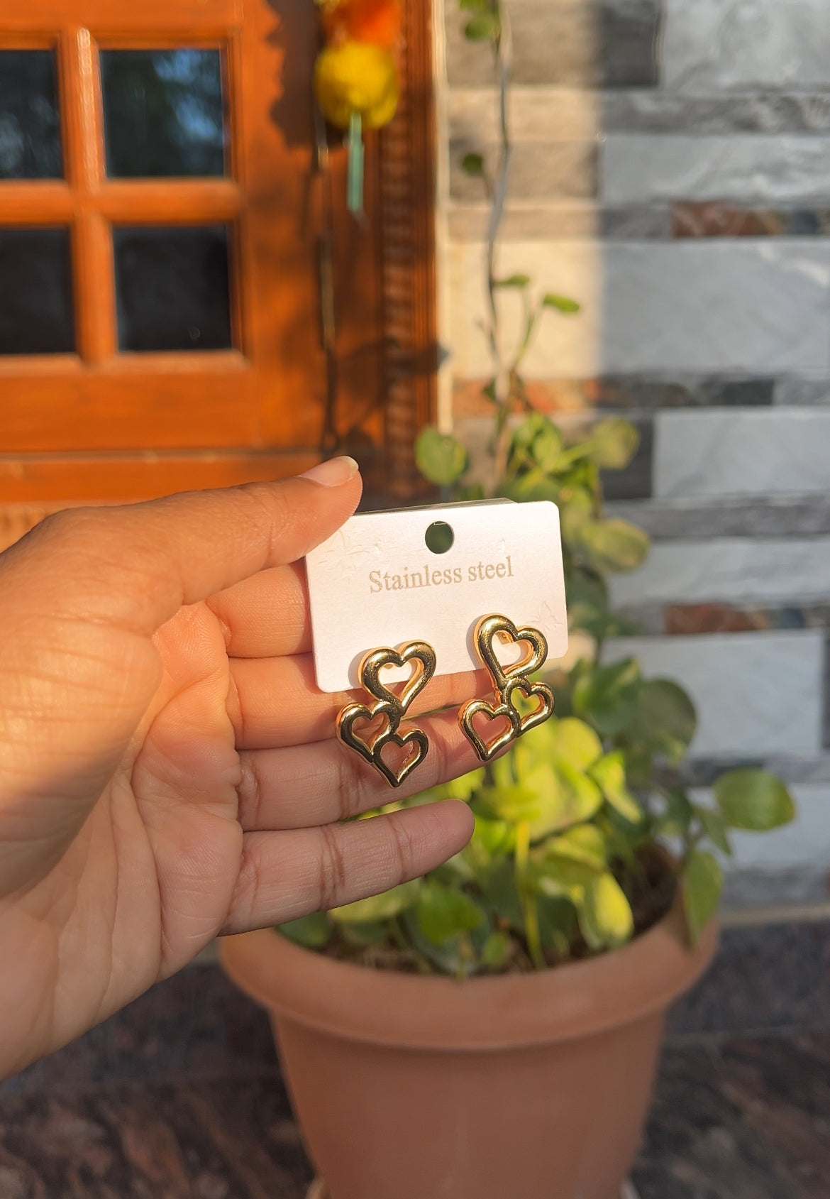 Anti tarnish earrings
