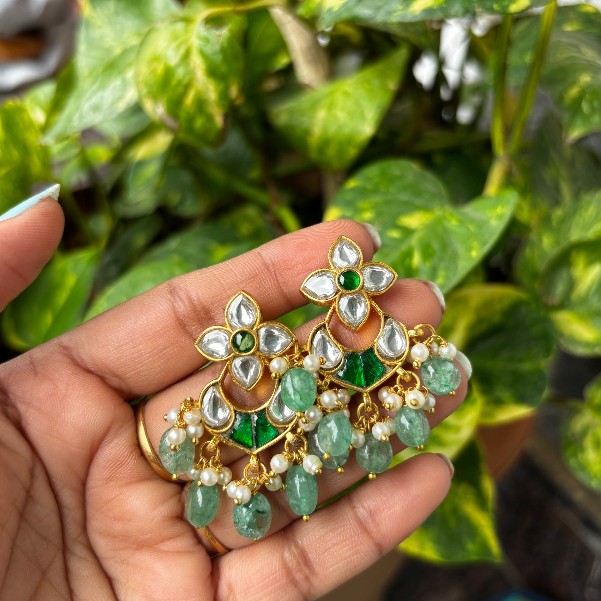 Jadau Kundan Chandbali