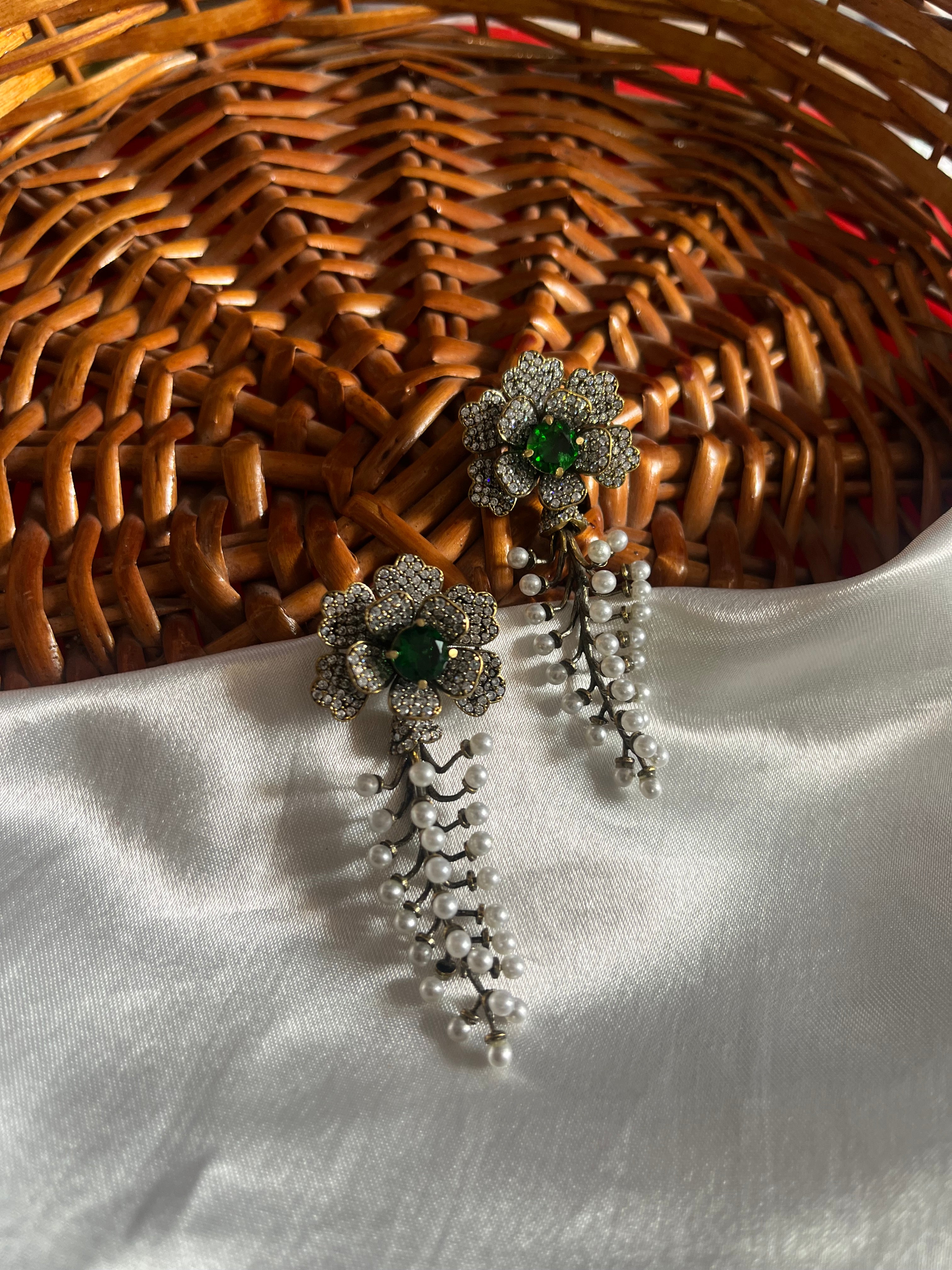 Statement pearl danglers