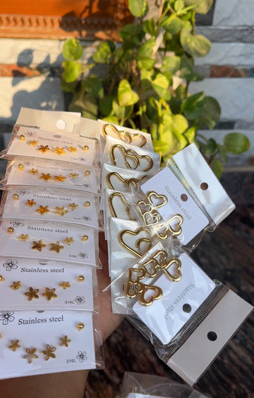 Anti tarnish earrings
