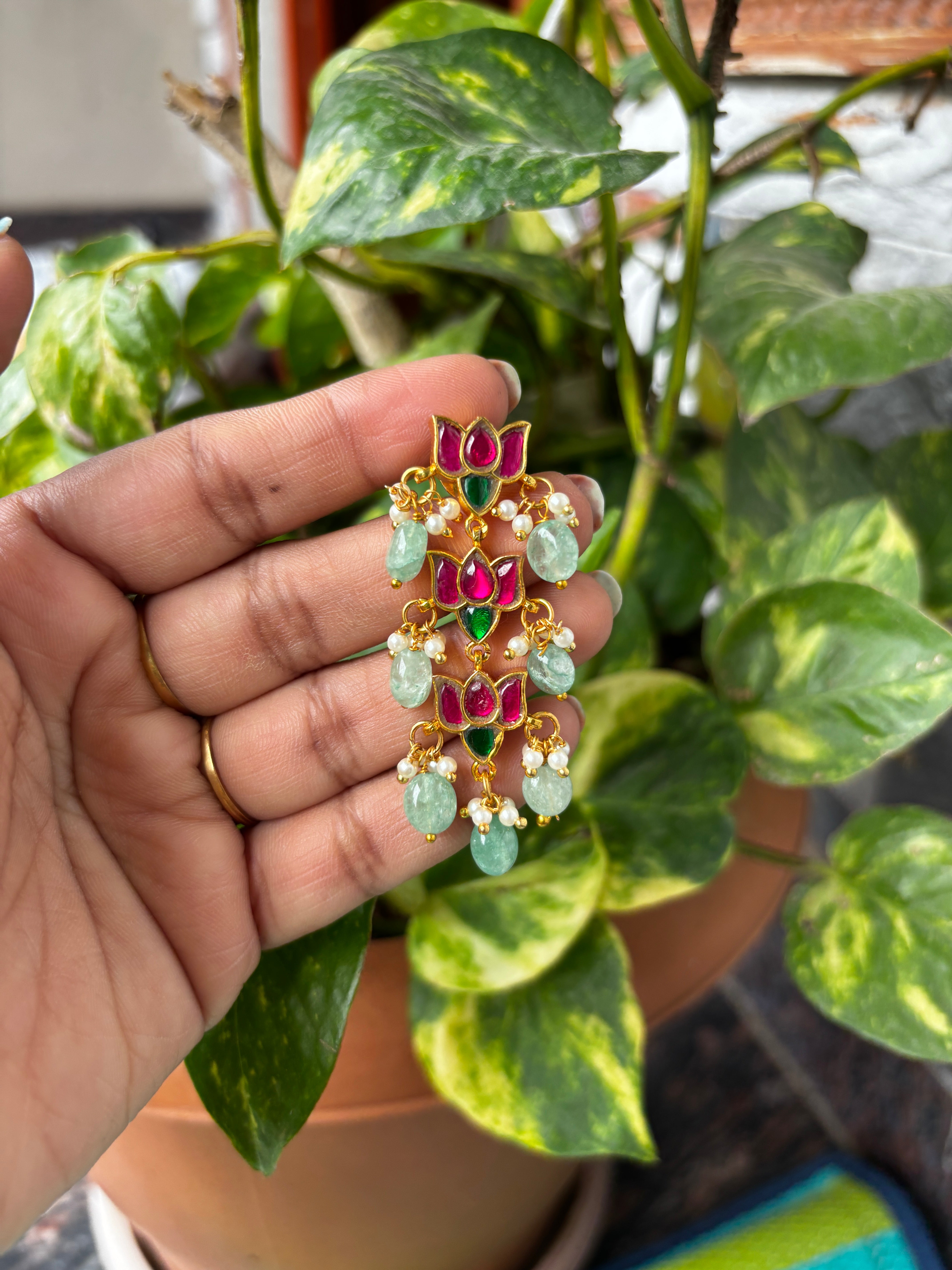 Jadau Kundan earrings