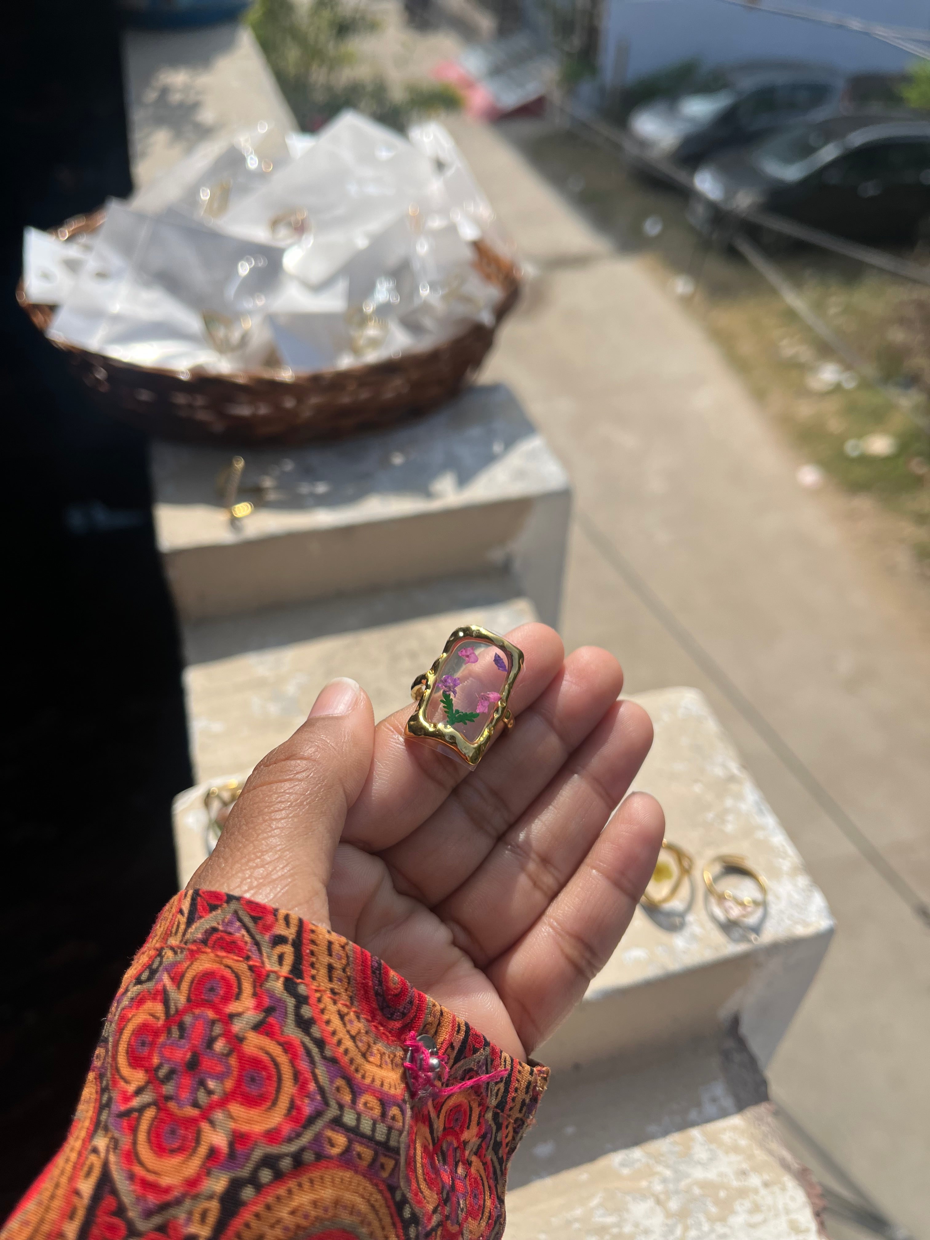 Resin anti tarnish rings