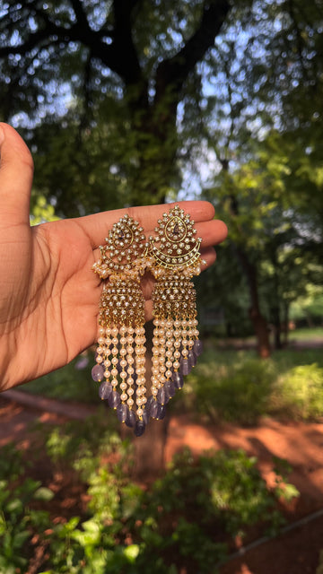 Lavender pearl liner jumkis