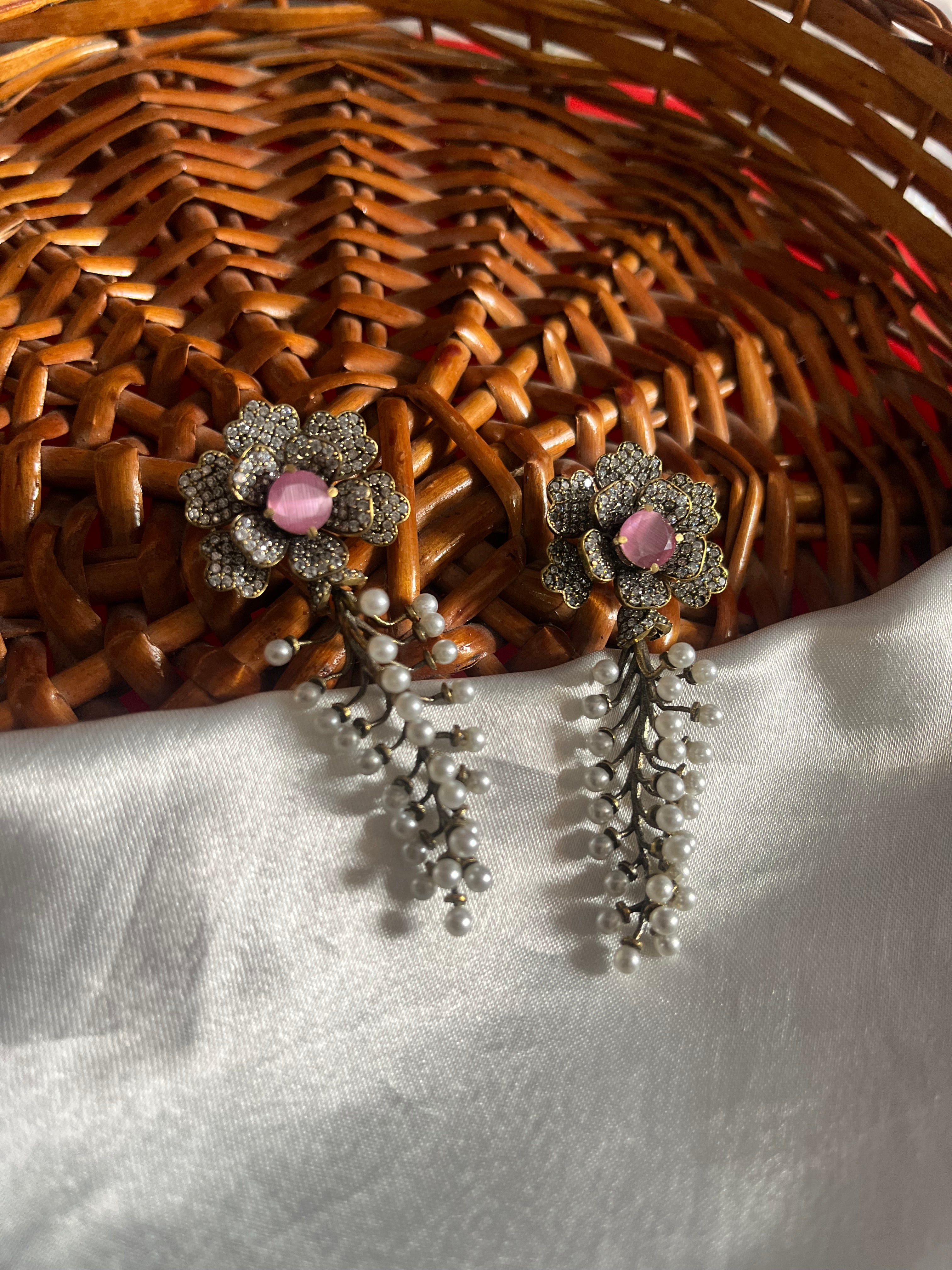 Statement pearl danglers