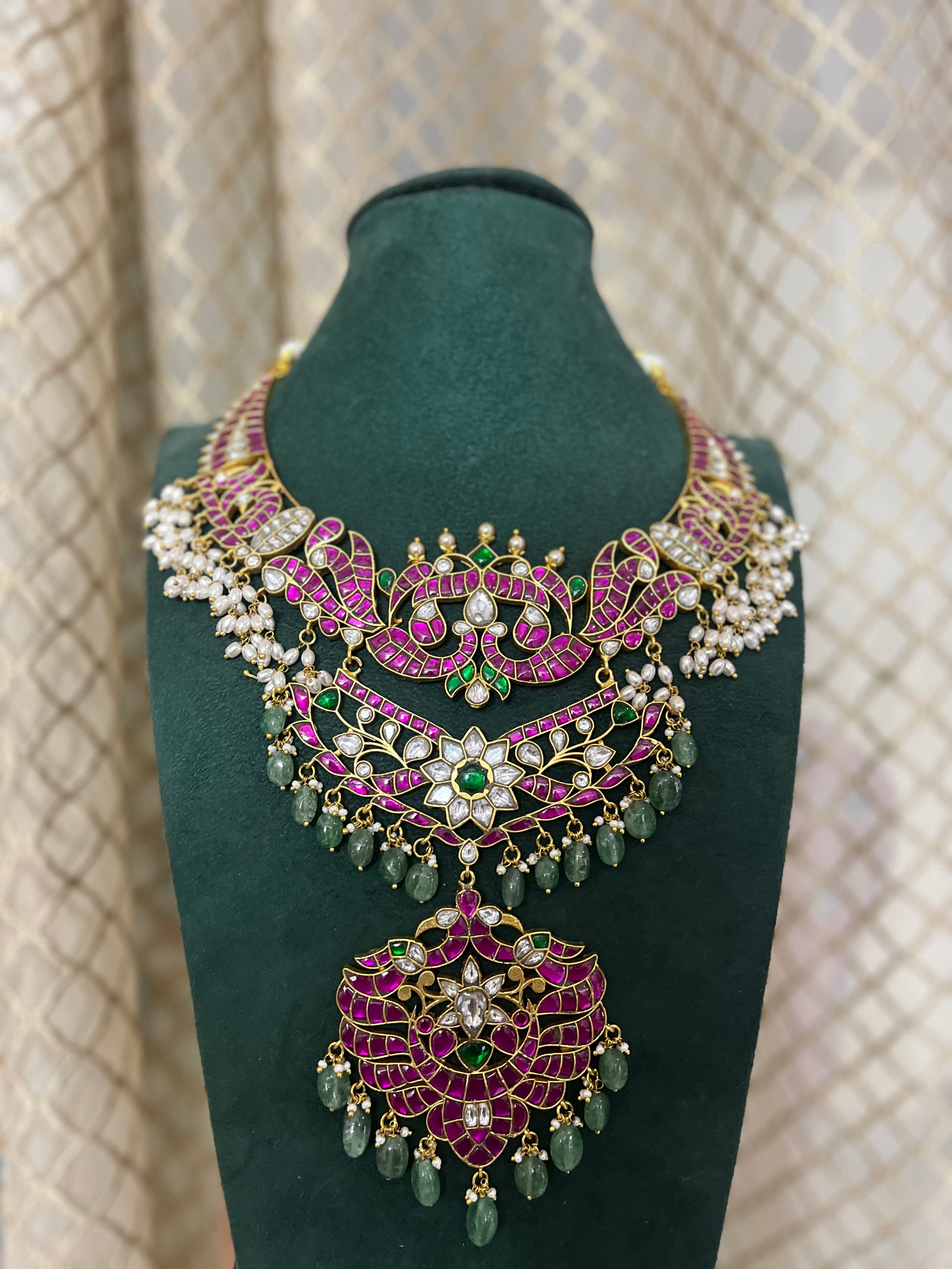 Premium Jadau kundan bridal neckset